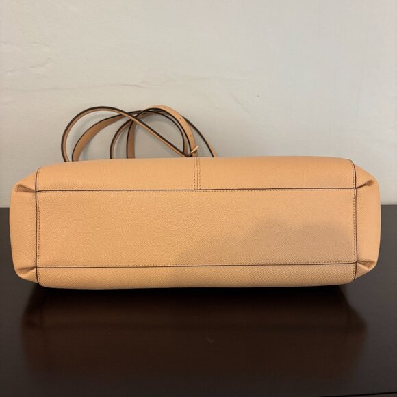 Coach Christie Carryall Tan Crossgrain Leather Satchel - Picture 7 of 13